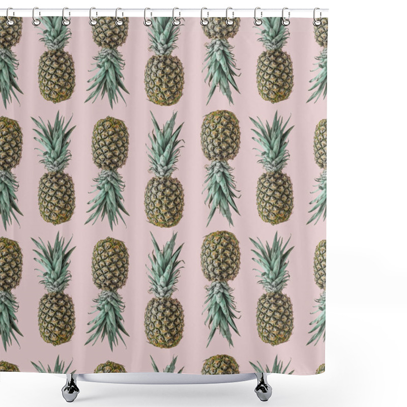 Personality  Seamless Pineapple Pattern  Shower Curtains