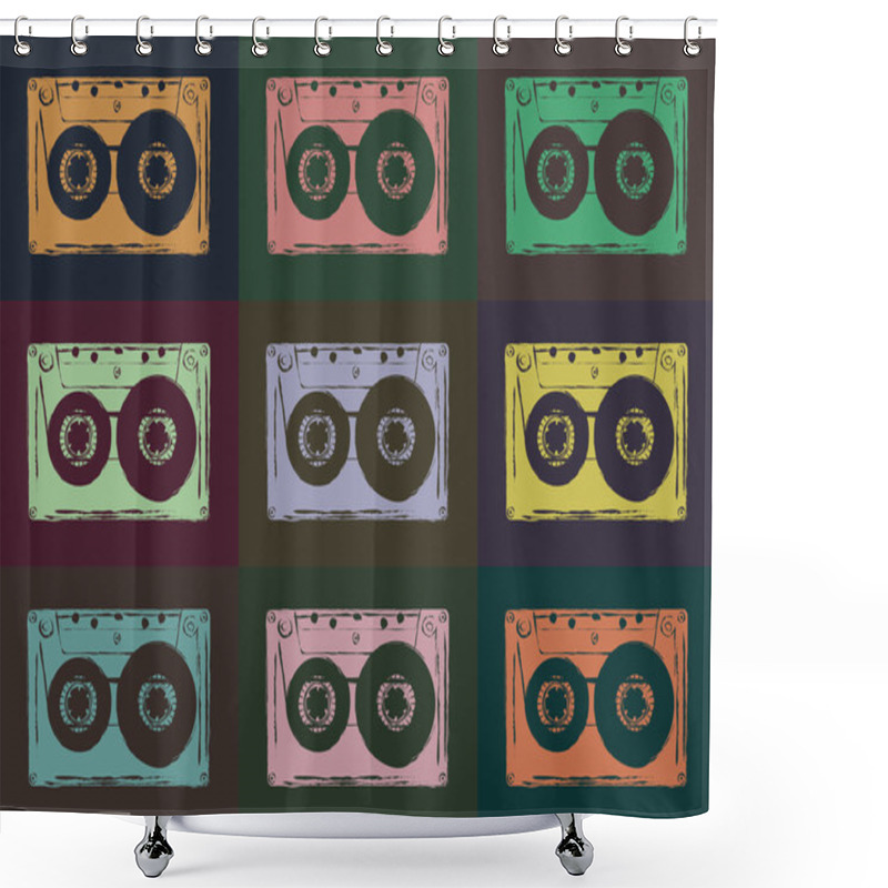 Personality  Tape Casettes Shower Curtains