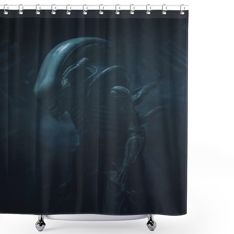 Personality  Alien Of Hans Rudolf Giger Shower Curtains