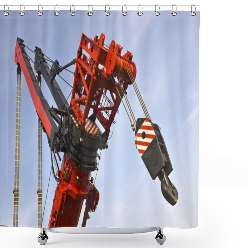 Personality  Detail Of The Worlds Largest Mobile Crane Shower Curtains