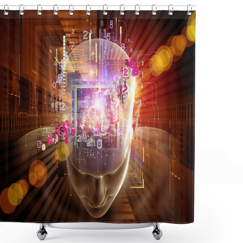 Personality  Mind Processing Shower Curtains