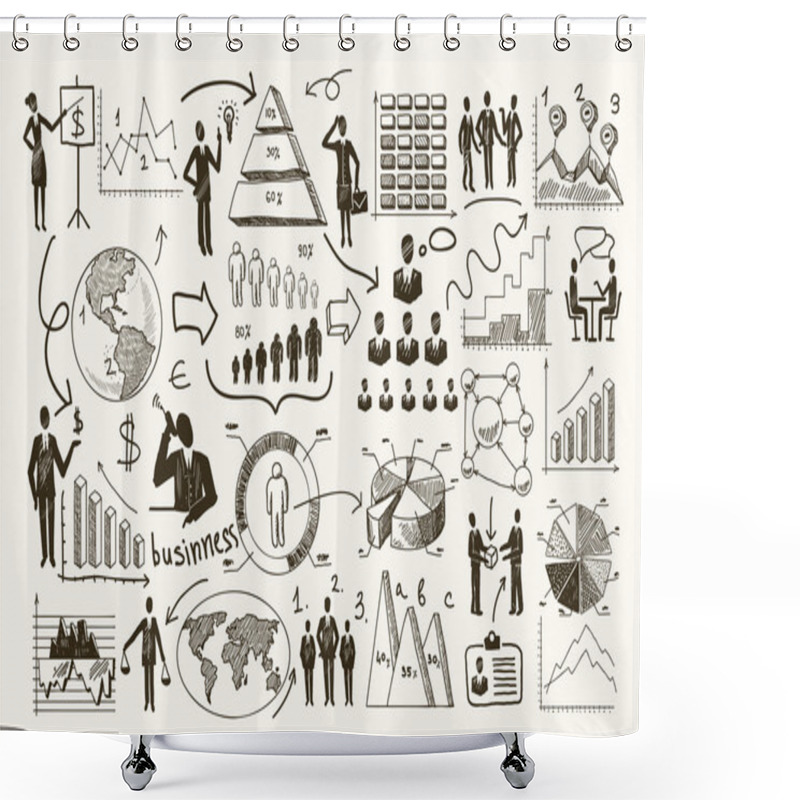 Personality  Sketch Management Process Shower Curtains