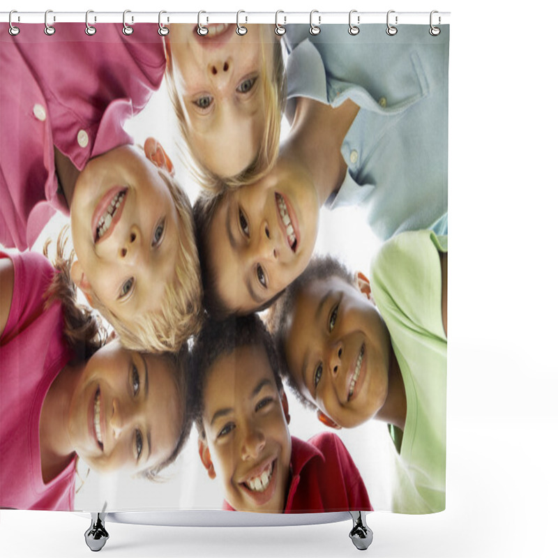 Personality  Group Of Children Playing In Park Shower Curtains