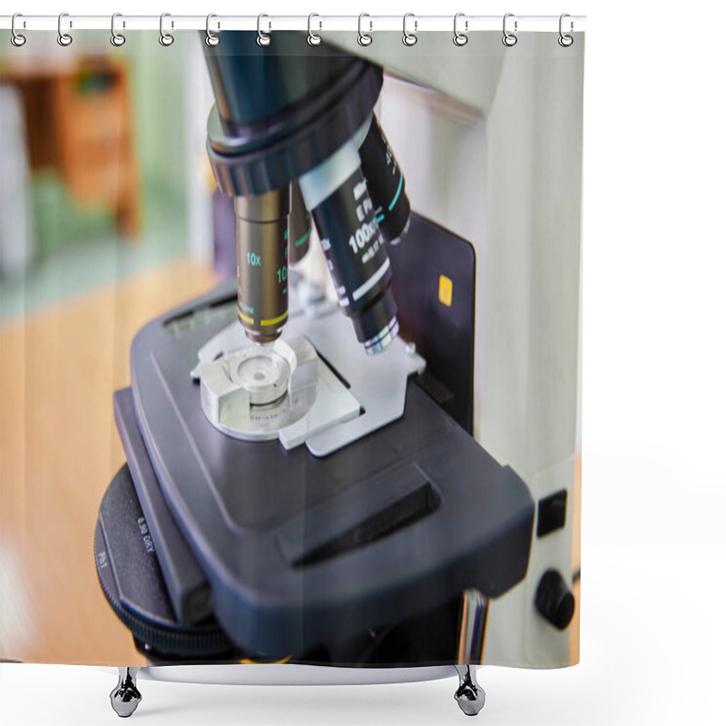 Personality  In Vitro Fertilization Laboratory Biotechnology Sperm Cells Analysis Microscope Shower Curtains