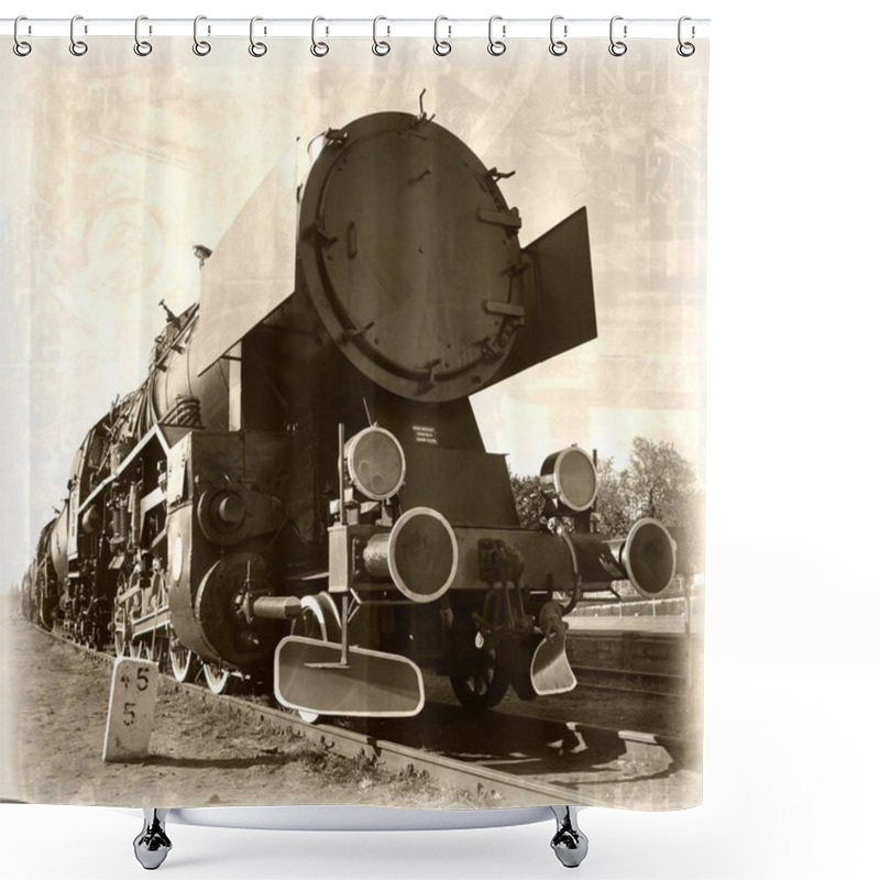 Personality  Old Train Shower Curtains