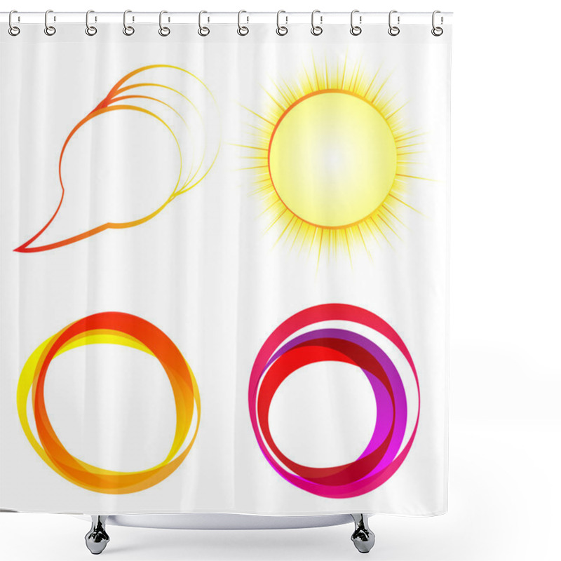 Personality  Abstract Talking Bubble Shower Curtains