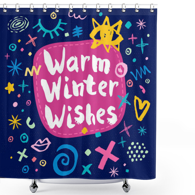 Personality  Merry Christmas. Happy New  Year Shower Curtains