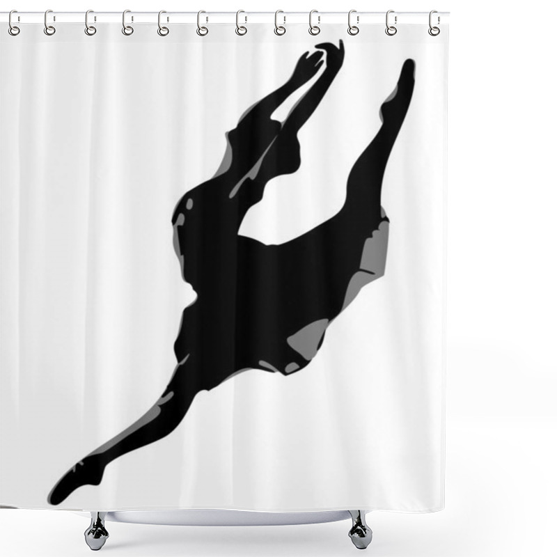 Personality  Ballerina Shower Curtains