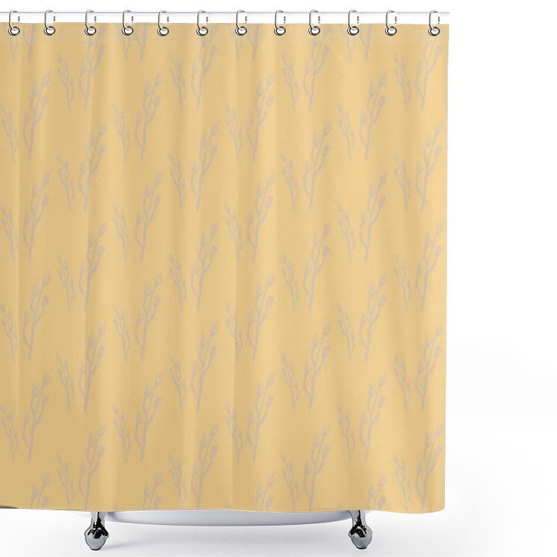 Personality  Seamless Abstract Background With Geometric Elements Shower Curtains