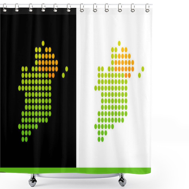 Personality  Map Of Ireland Shower Curtains