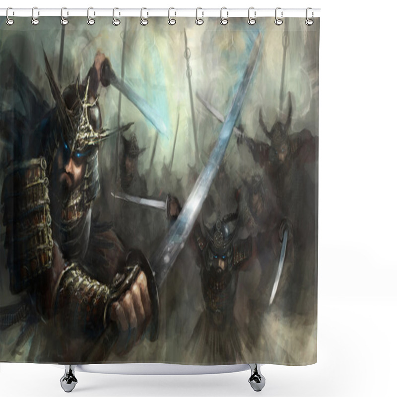 Personality  Samurai Shower Curtains