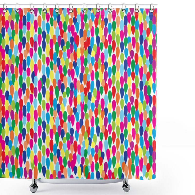 Personality  Dynamic Seamless Pattern Shower Curtains