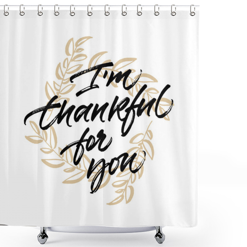 Personality  Thanksgiving Greeting Card Shower Curtains