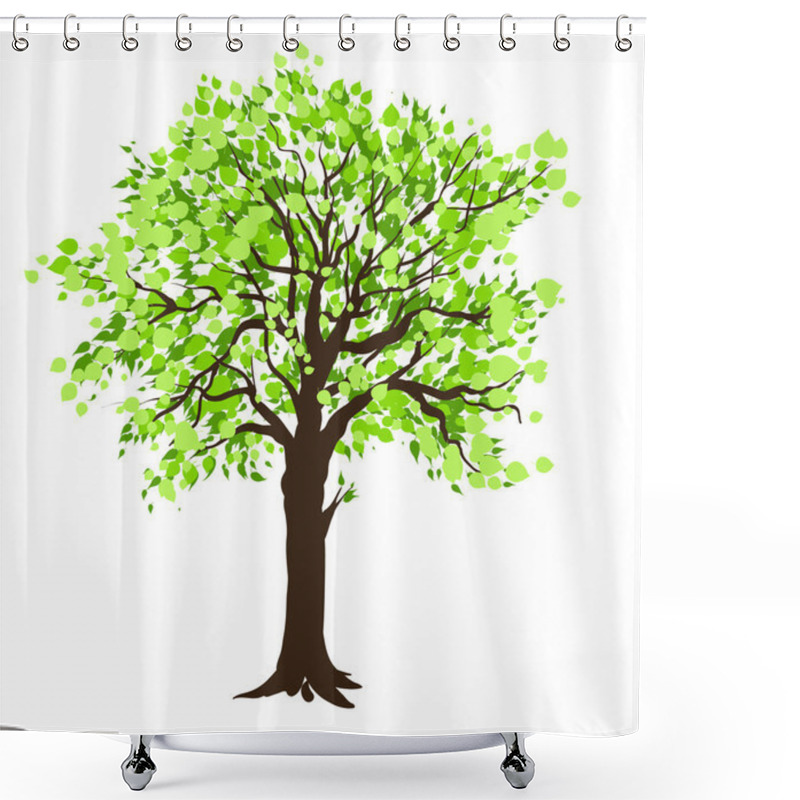 Personality  Tree Shower Curtains