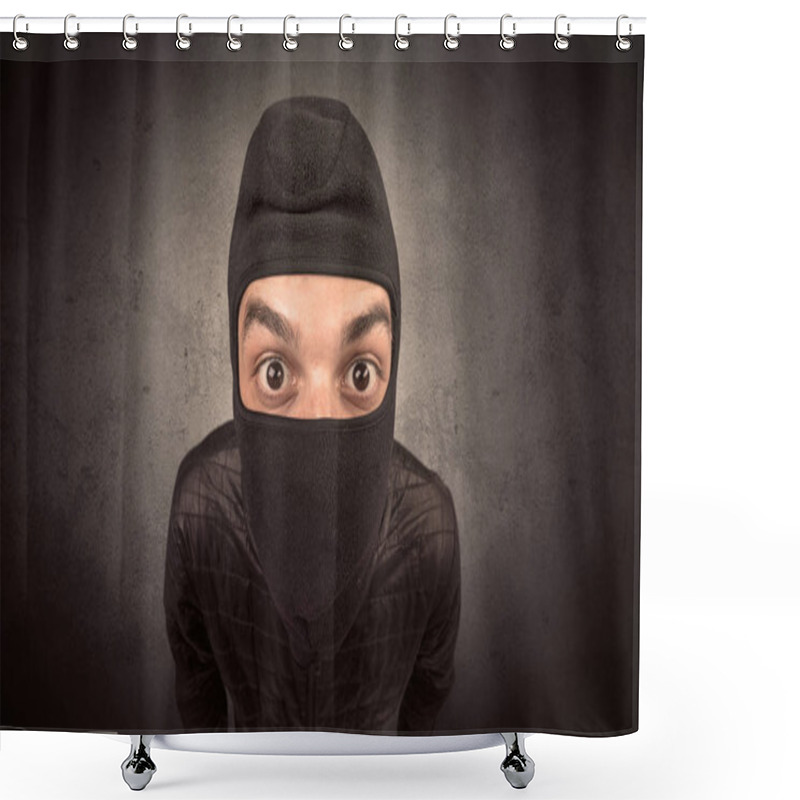 Personality  Burglar With Tool. Shower Curtains