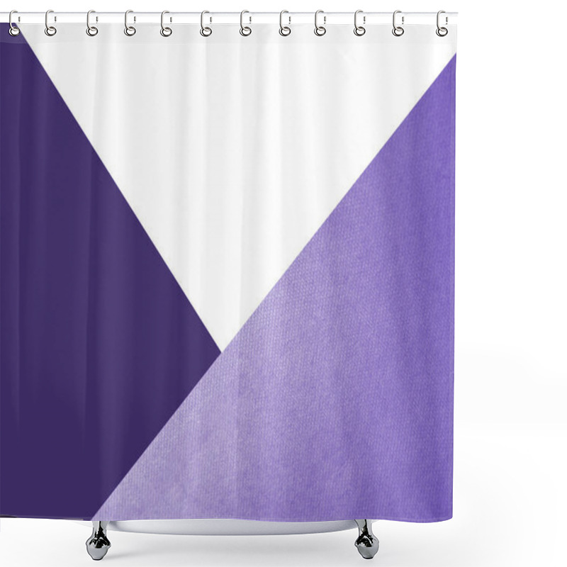 Personality  Dark And Light Abstract White And Shades Or Tones Of Coloured Triangles Papers Background With Lines Intersecting Each Other Plain Vs Textured Cover Shower Curtains