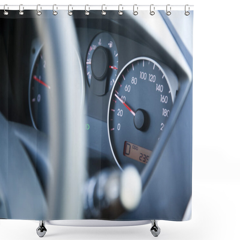 Personality  Within Speed Limit Car Dashboard Shower Curtains