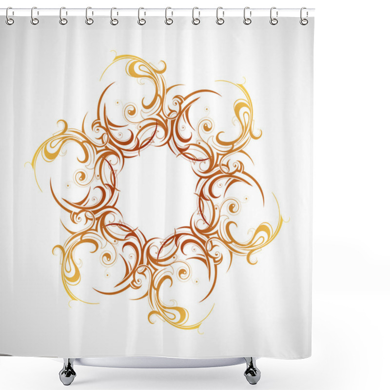 Personality  Graphic Design Element. Sun Shower Curtains