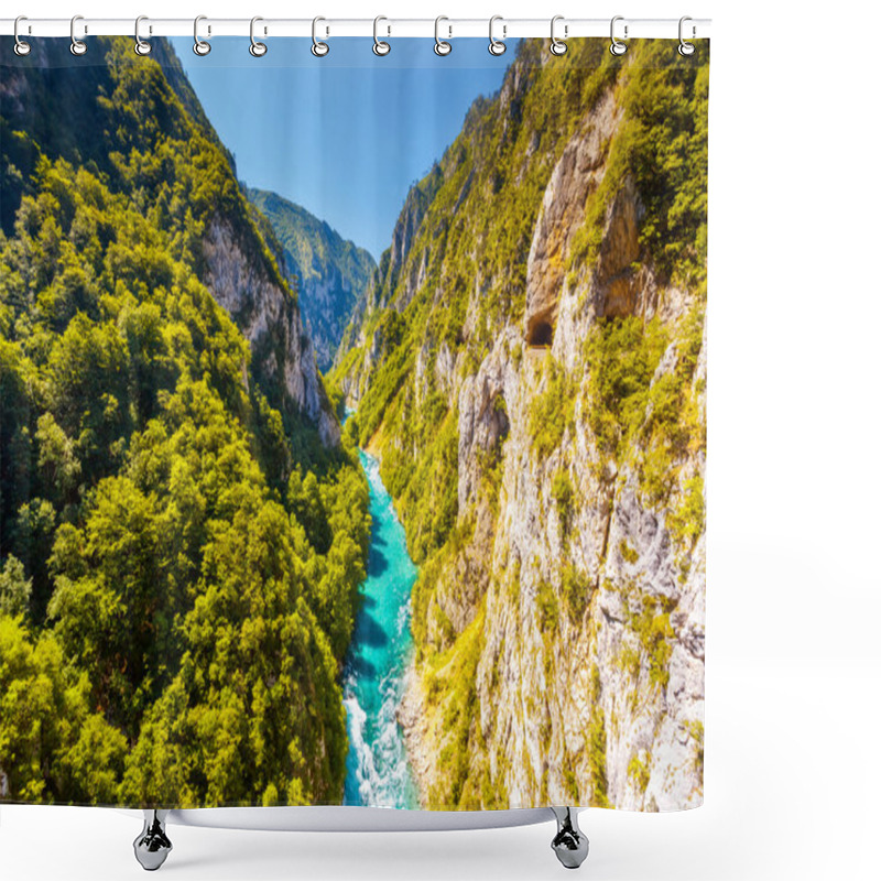 Personality  The Piva River In Montenegro Shower Curtains