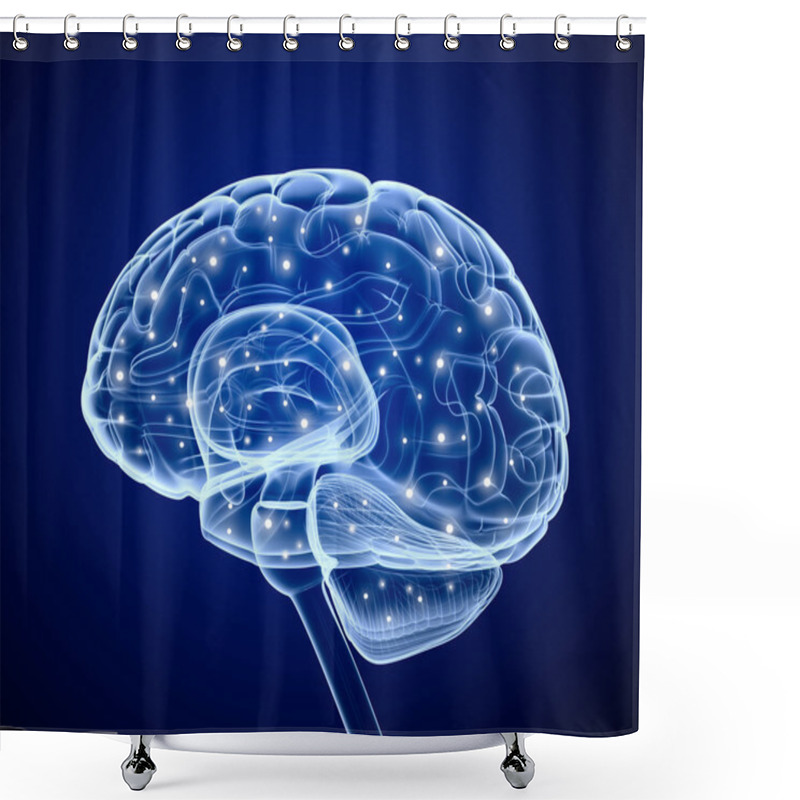 Personality  Brain Impulses. Thinking Prosess. Shower Curtains