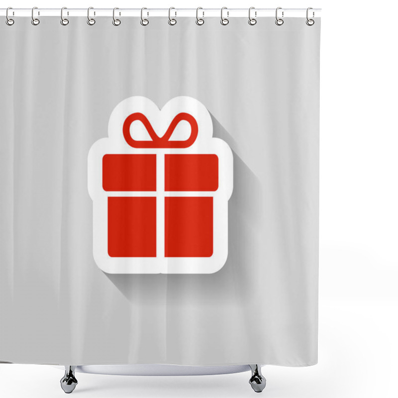 Personality  Pictograph Of Gift Box Shower Curtains