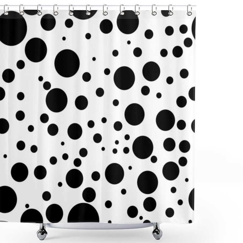 Personality  Seamless Circle Pattern Shower Curtains