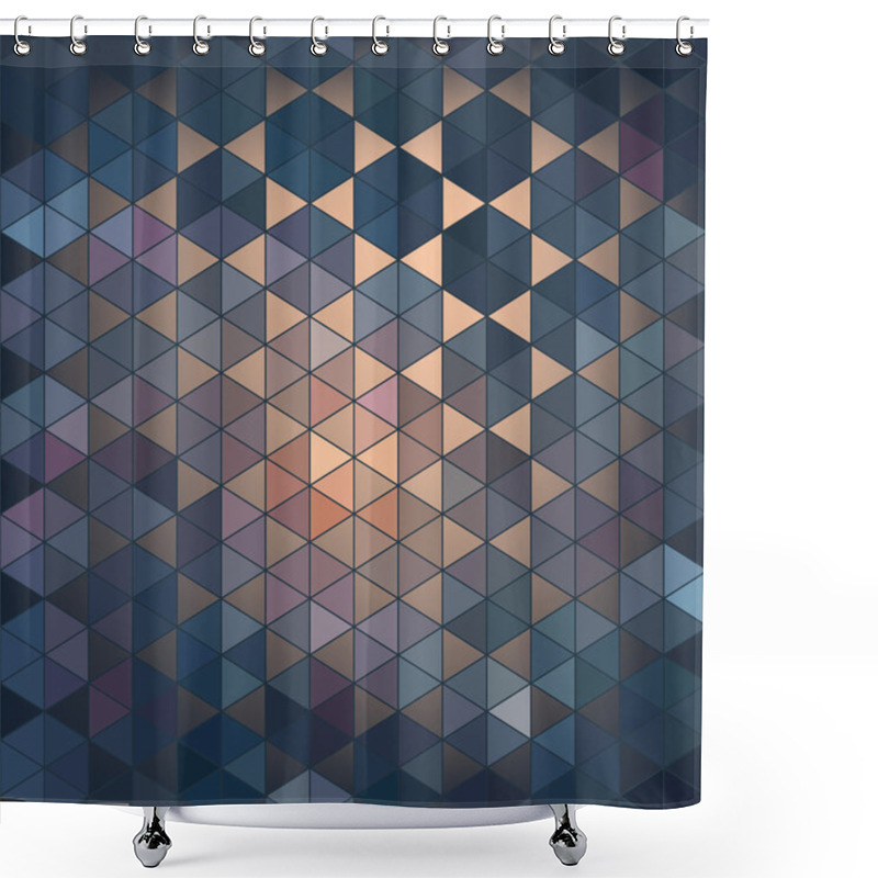 Personality  Geometric Abstract Background Shower Curtains