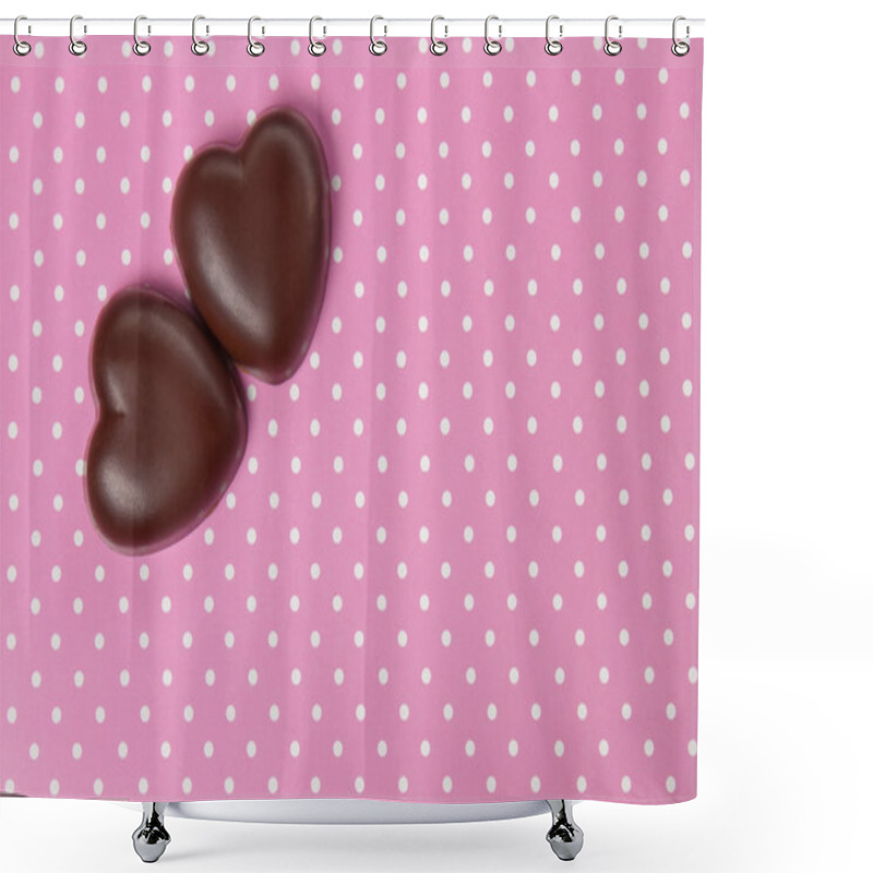 Personality  Chocolate Candy Hearts Shower Curtains