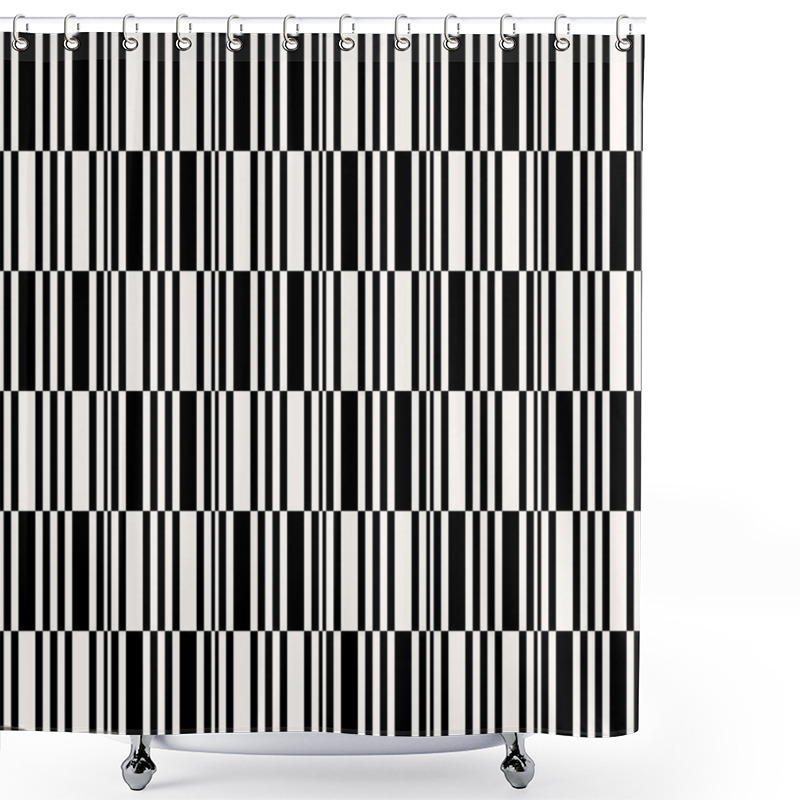 Personality  Seamless Stripe Background Shower Curtains