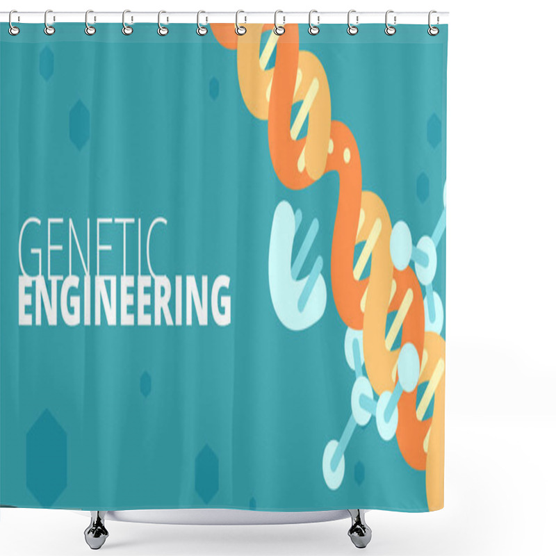 Personality  Genetic Engineering Concept Shower Curtains