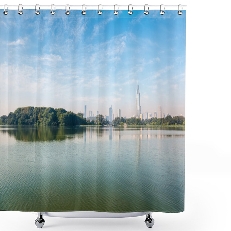 Personality  Nanjing In The Morning Shower Curtains