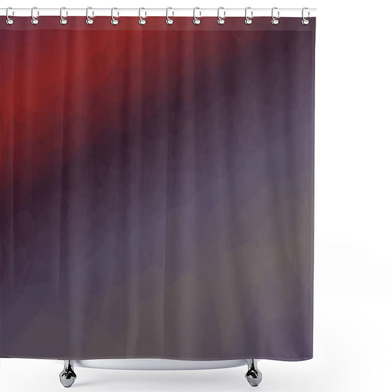 Personality  Creative Prismatic Background With Polygonal Pattern Shower Curtains