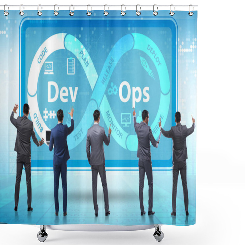 Personality  DevOps Software Development IT Concept Shower Curtains