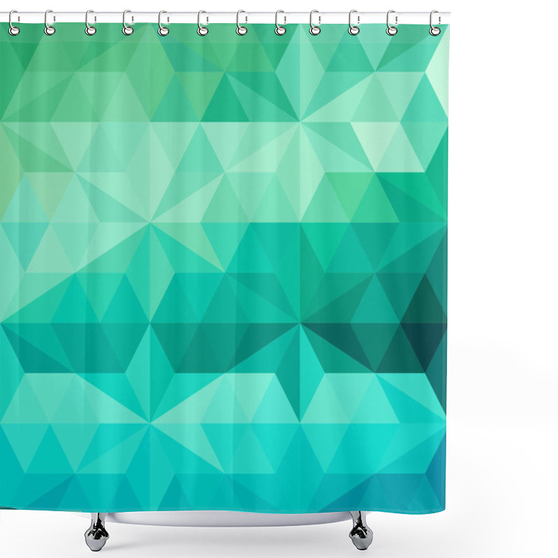 Personality  Retro Triangle Background Shower Curtains