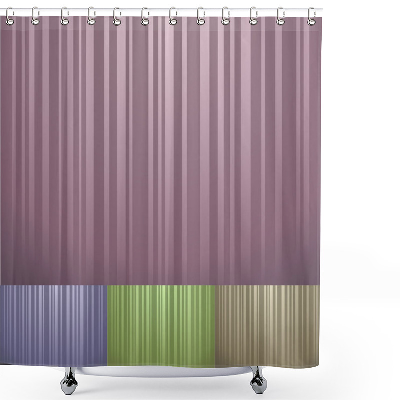 Personality  Dark Vertical Stripes Background Shower Curtains