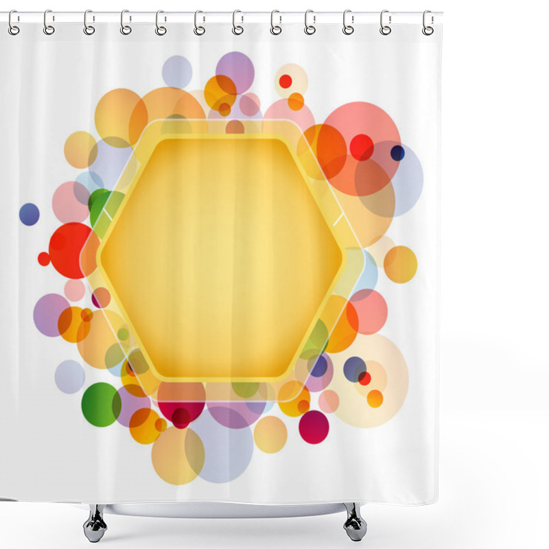 Personality  Graphical Honeycomb Element Shower Curtains