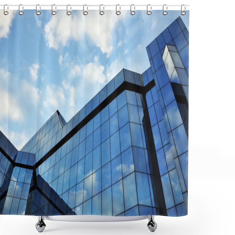 Personality  Corporate Building Shower Curtains