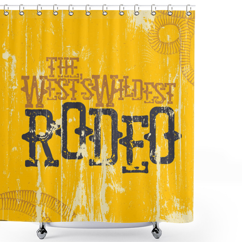 Personality  Wild West Font. Western Alphabet. Shower Curtains