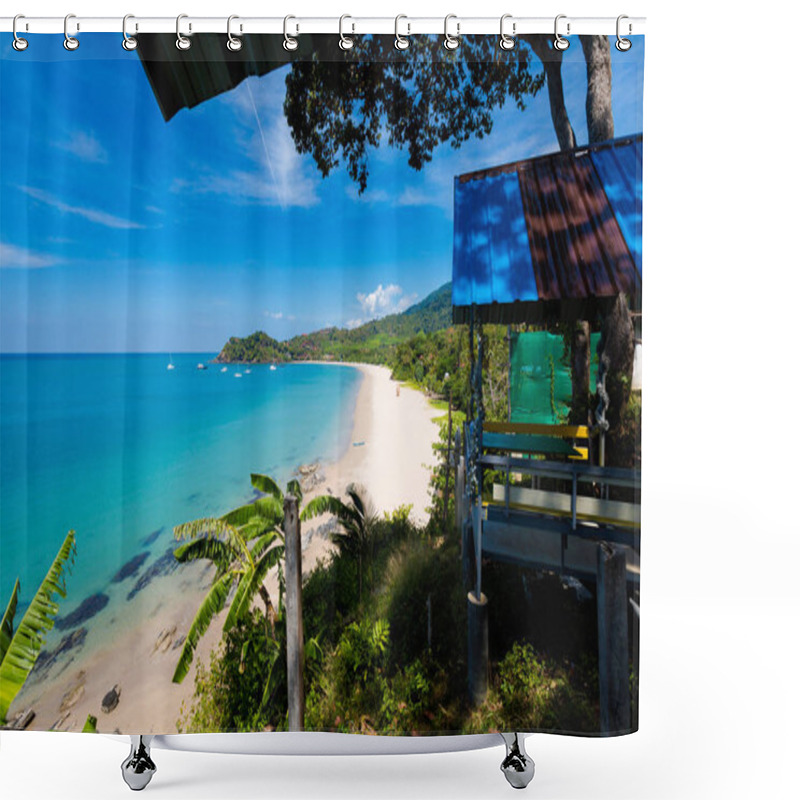 Personality  Landscape Of Koh Lanta Kantiang Bay Shower Curtains