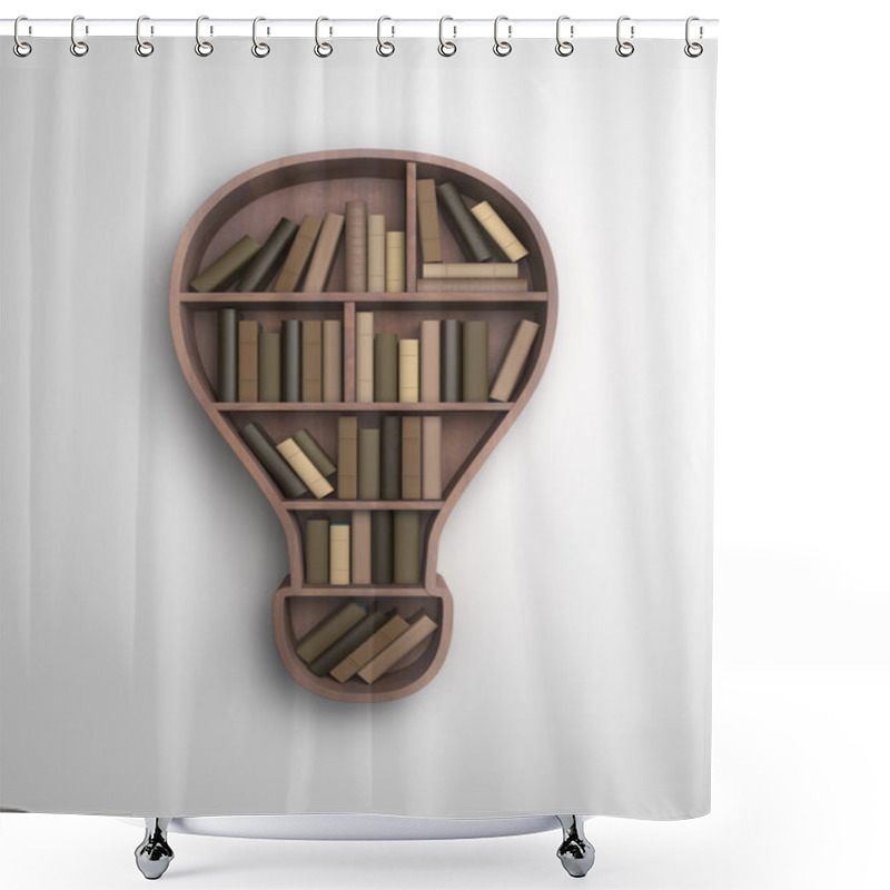 Personality  Book Shelf Shower Curtains