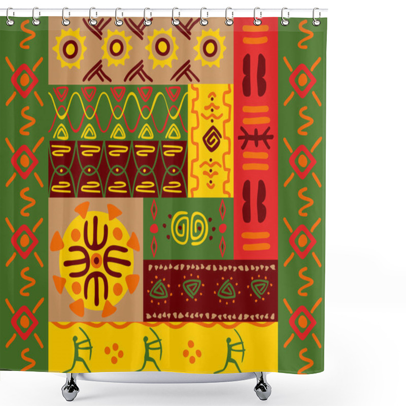 Personality  Ethnic Patterns And Ornaments Shower Curtains