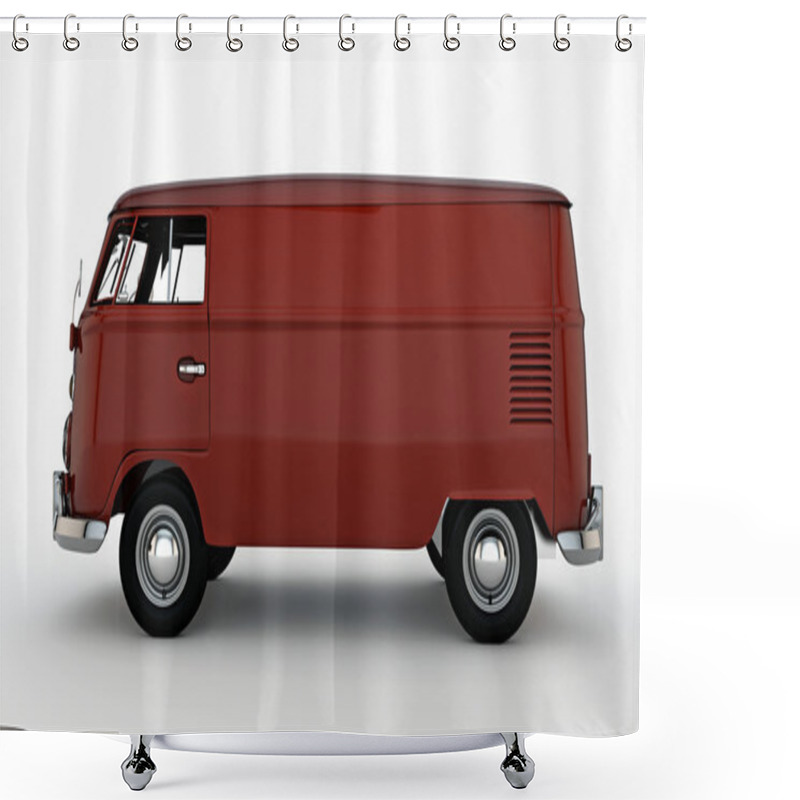 Personality  Red Van Shower Curtains