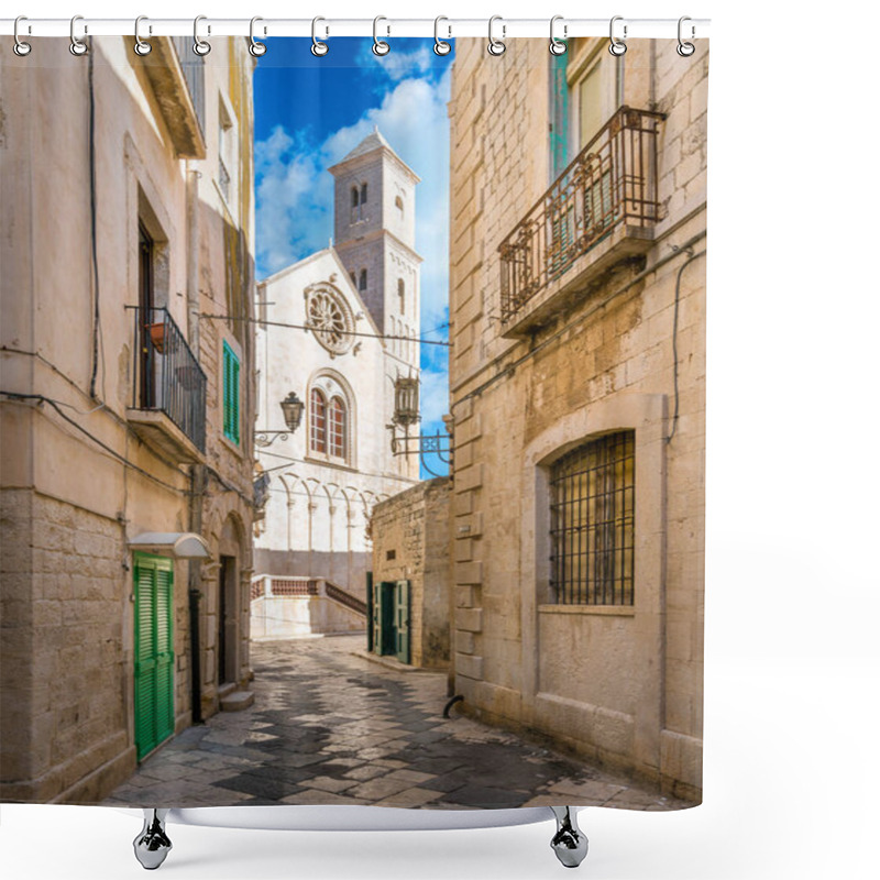 Personality  Scenic Sight In Giovinazzo, Province Of Bari, Puglia, Southern Italy. Shower Curtains