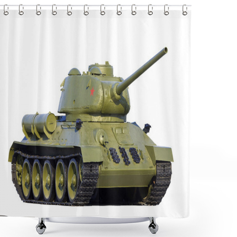 Personality  Soviet Tank Model T-34 Shower Curtains