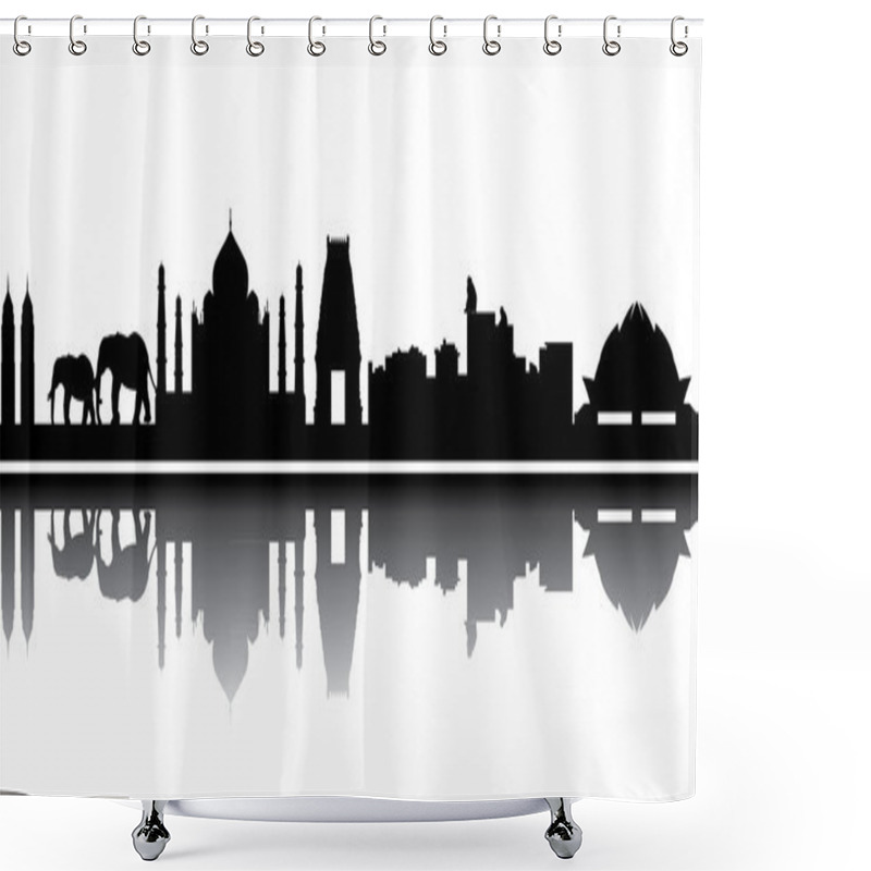 Personality  India Skyline Shower Curtains