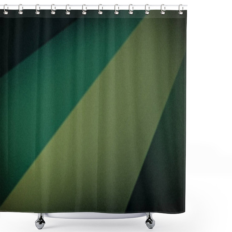 Personality  Abstract 4K Gradient Background With Deep Green And Olive Geometric Stripes, Enhanced By A Grainy Texture And Soft Blur, Creating A Modern, Moody Vibe Shower Curtains