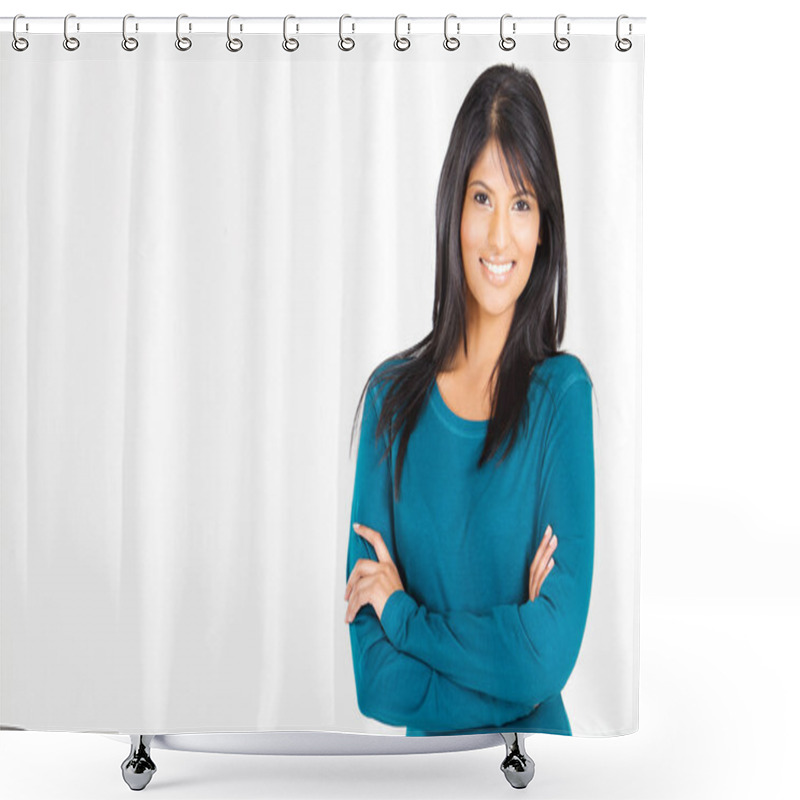 Personality  Young Indian Woman Shower Curtains