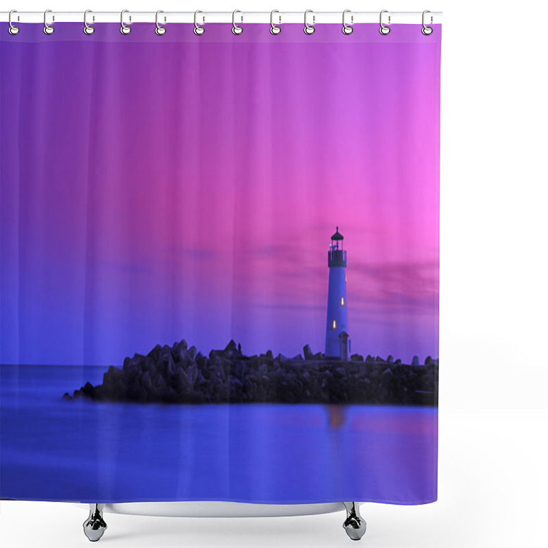 Personality  Lighthouse Shower Curtains