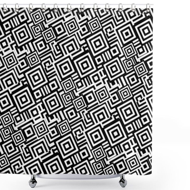 Personality  Seamless Tile Pattern Shower Curtains