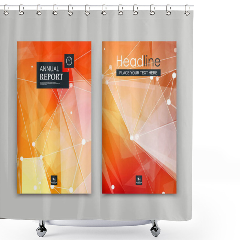 Personality  Abstract Polygonal Font. Text Frame Surface. Yellow, Orange A4 Brochure Cover Design. Title Sheet Model Set. White Space Star Ray Icon. Modern Vector Front Page. Ad Banner Form Texture. Flier Fiber Shower Curtains